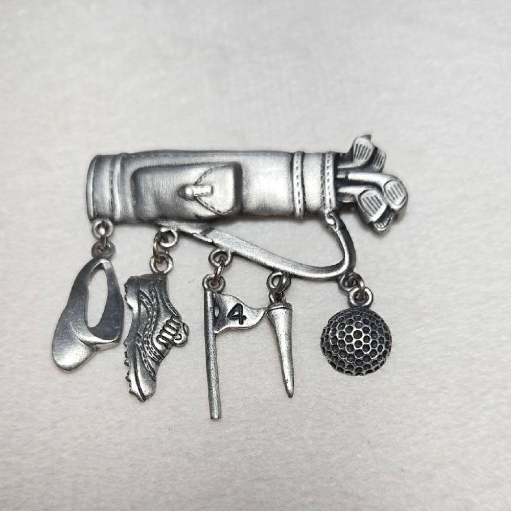 Vintage Golf Bag Brooch